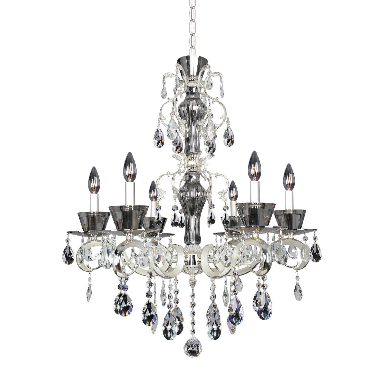 Shown in 2-Tone Silver finish and Firenze Clear crystal
